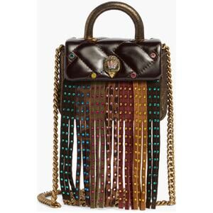 Kurt Geiger London Micro Kensington Leather Fringe
